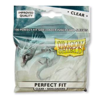 Dragon Shield Standard Perfect Fit Sideloading Sleeves Clear / Clear - 100 Sleeves