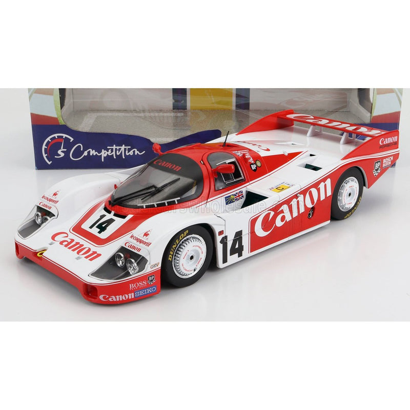 Porsche 956 Turbo Team Canon Racing N 14 24H LE Mans 1983 J.Palmer J.Lammers R.Lloyd Red White - 1:18