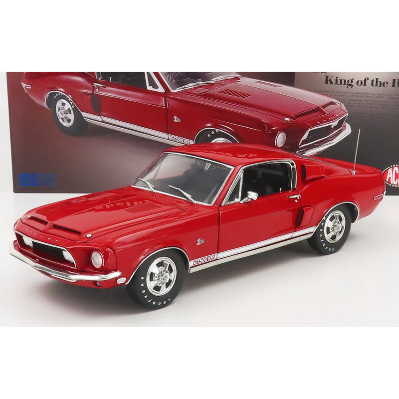 Ford Usa Mustang Shelby Gt500 Kr Coupe 1968 Red - 1:18