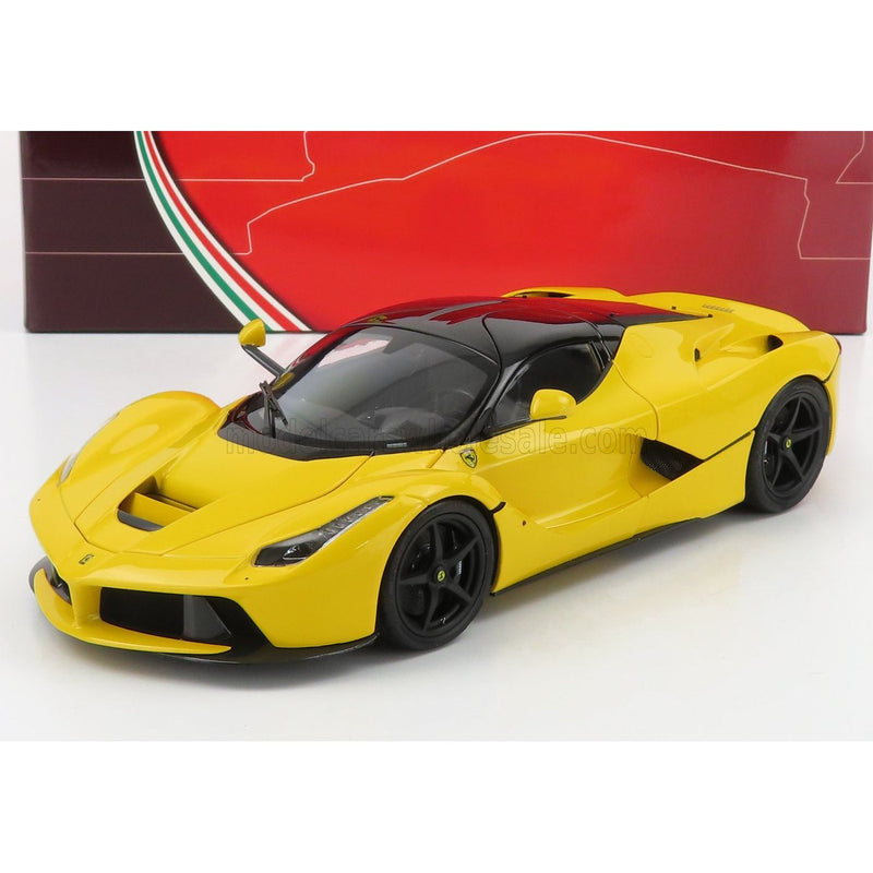 Ferrari Laferrari 2013 - Black Wheels Giallo Modena - Yellow Black - 1:18