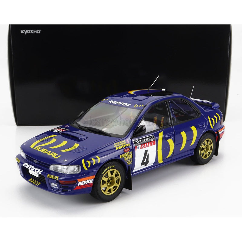 Subaru Impreza 555 Repsol N 4 Winner Rally RAC Lombard 1994 C.Mcrae - D.Ringer Blue Yellow - 1:18