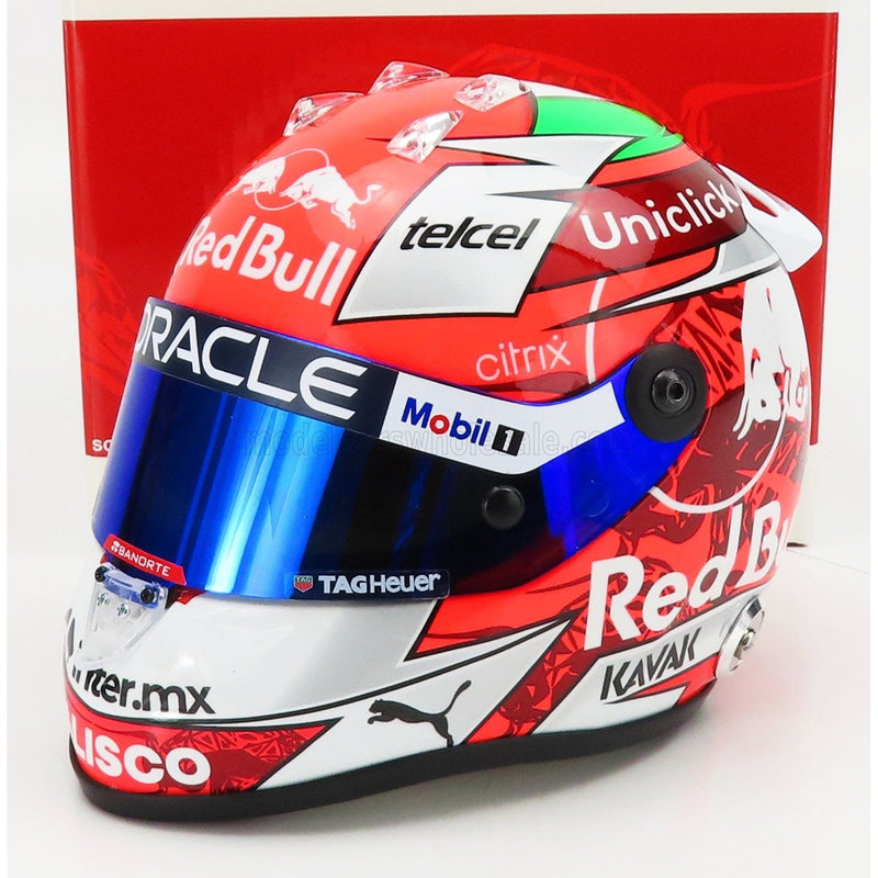 Schuberth Helmet F1  Casco Helmet Rb18 Team Oracle Red Bull Racing N 11 Austrian Gp 2022 Sergio Perez White Red - 1:2