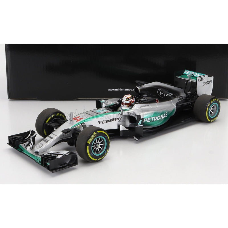 Mercedes GP F1 W06 Amg Petronas N 44 World Champion Season 2015 Lewis Hamilton Silver Green - 1:18