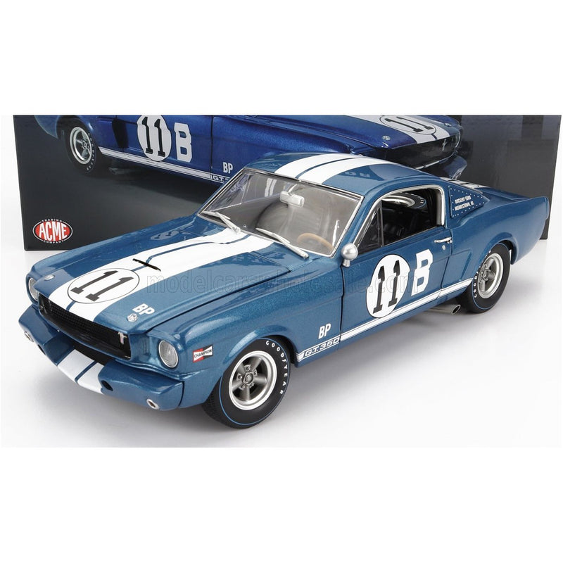 Ford USA Mustang GT350R N 11B Racing Coupe 1965 Mark Donohue Blue White - 1:18
