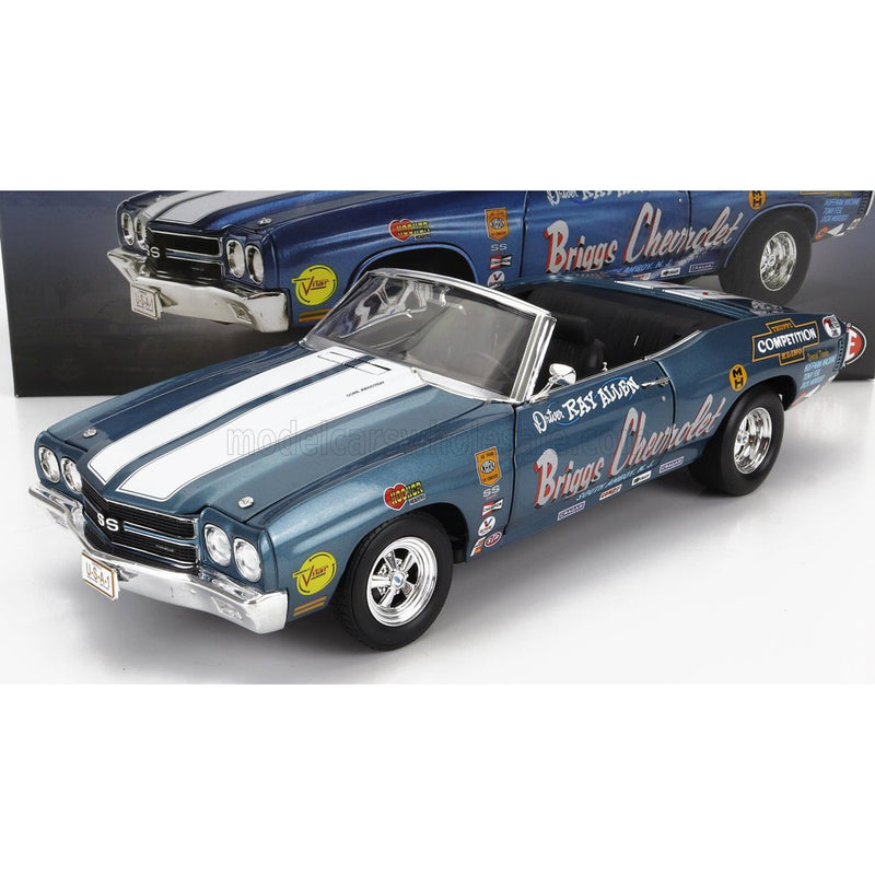 Chevrolet Chevelle Racing N 0 Cabriolet 1970 Ray Allen Blue White - 1:18