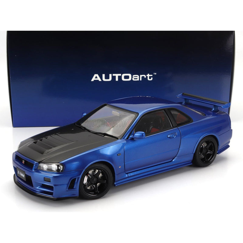 Nissan Skyline GT-R / R34 / Z-Tune 2002 Bayside Blue Carbon - 1:18