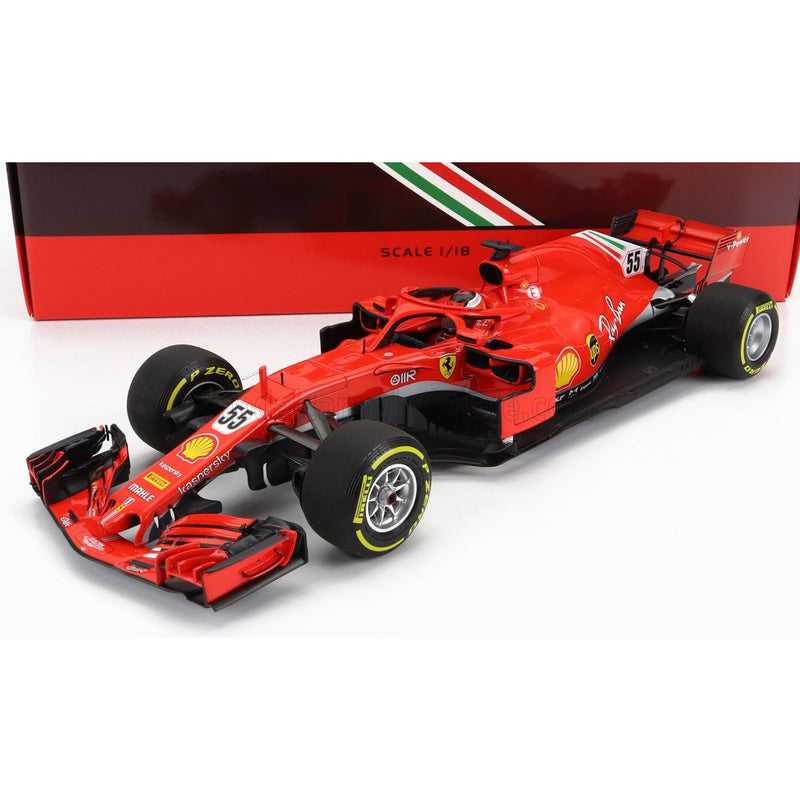 Ferrari F1 SF71H N 55 Test Fiorano Italy 2018 Carlos Sainz Red - 1:18