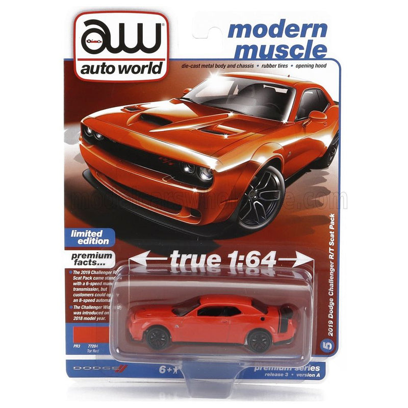 Dodge Charger R/T Coupe 2019 Orange - 1:64