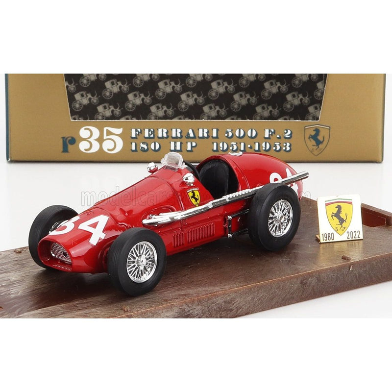 Ferrari F1 500F2 N 34 World Champion 1952 Alberto Ascari Brumm Win Yes We Can Cassazione 7 Luglio 2022 Red - 1:43