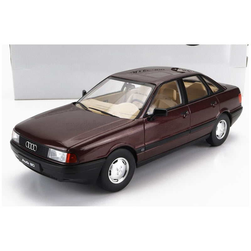 Audi 80 B3 1989 Bordeaux - 1:18