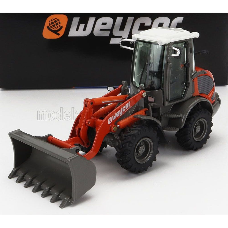 Weycor Ar420 Ruspa Gommata Scraper Tractor Wheel Loader Orange Grey - 1:50