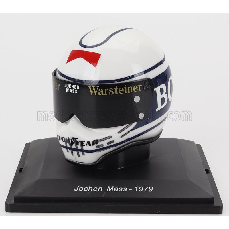Helmet F1 Casco Arrows A1B N 30 Season 1979 Jochen Mass White Blue - 1:5