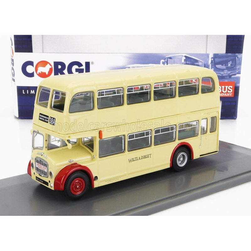 Bristol Lodekka Fs68 Autobus Wilts And Dorset 38A Bournemouth Limited Stop 1956 Cream Red - 1:76