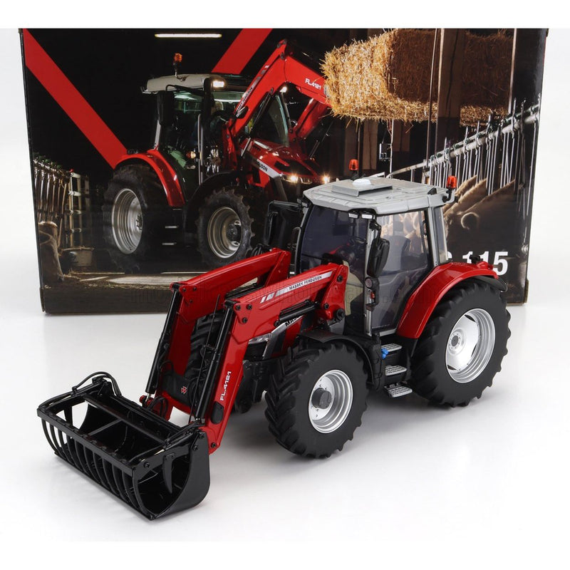 Massey Ferguson MF5S.115 Tractor With Front Loader 2022 Red Grey - 1:32