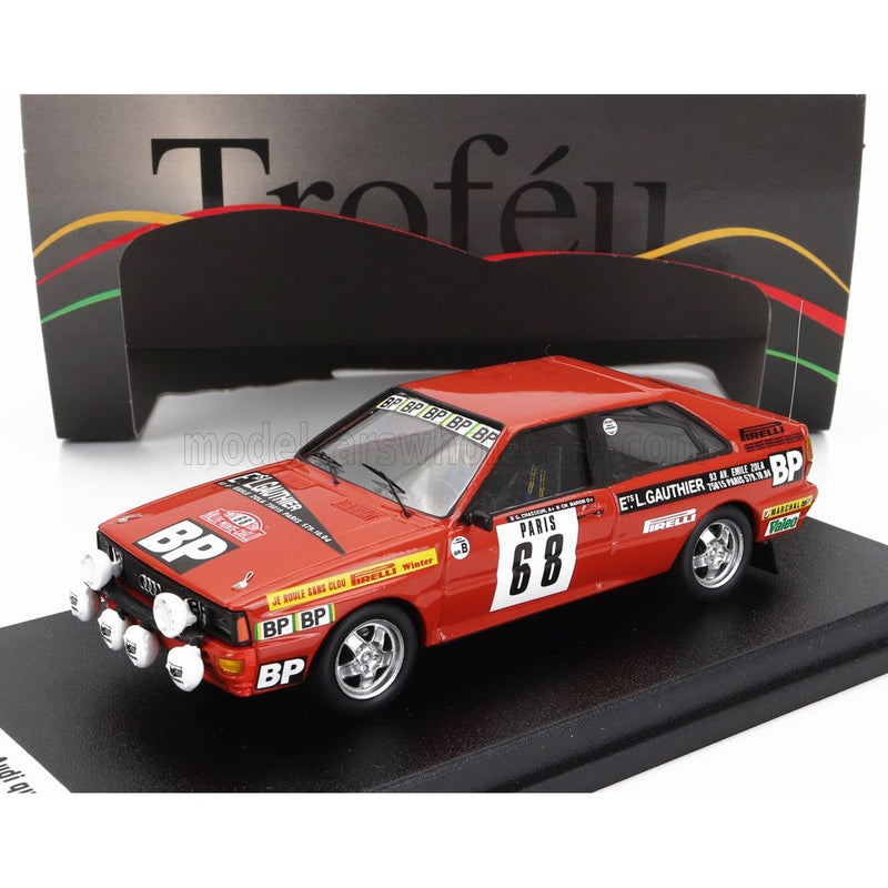 Audi Quattro / Night Version N 68 Rally Montecarlo 1982 Guy Chasseuil Christian Baron Red - 1:43