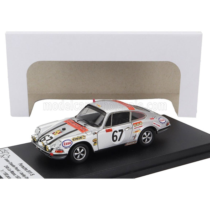 Porsche 911S Coupe / Night Version / N 67 24H Le Mans 1970 Jean Claude Parot - Jacques Dechaumel Silver - 1:43