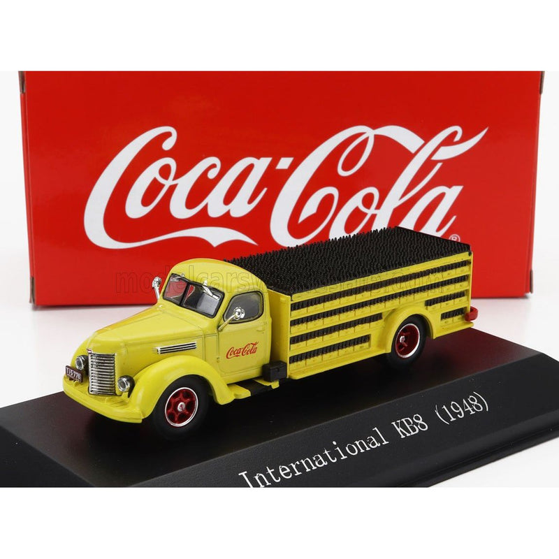 International Kb8 Truck With Bottle Coca-Cola 1948 Yellow - 1:72