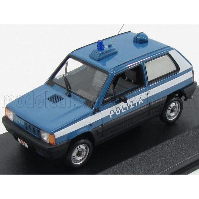 Fiat Panda 1980 Polizia Police Blue White - 1:43