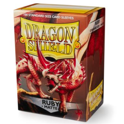 Dragon Shield Matt Sleeves Ruby - 100 Sleeves