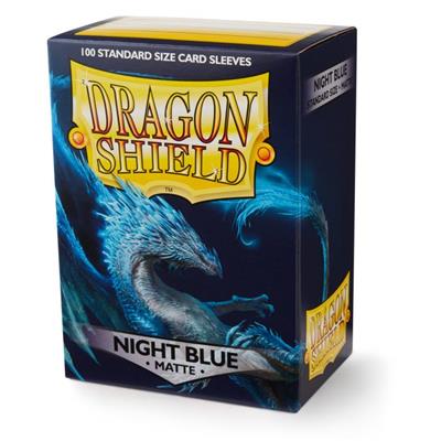 Dragon Shield Standard Matt Sleeves Night Blue - 100 Sleeves