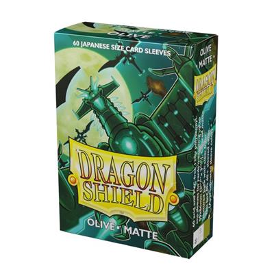 Dragon Shield Small Sleeves Japanese Matt Olive - 60 Sleeves