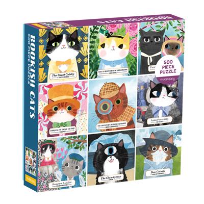 Bookish Cats 500 Piece Family Puzzle Games