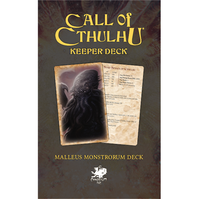 Call Of Cthulhu RPG The Malleus Monstrorum Keeper Deck