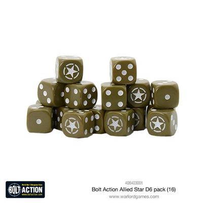 Bolt Action Allied Star D6 - Pack Of 16