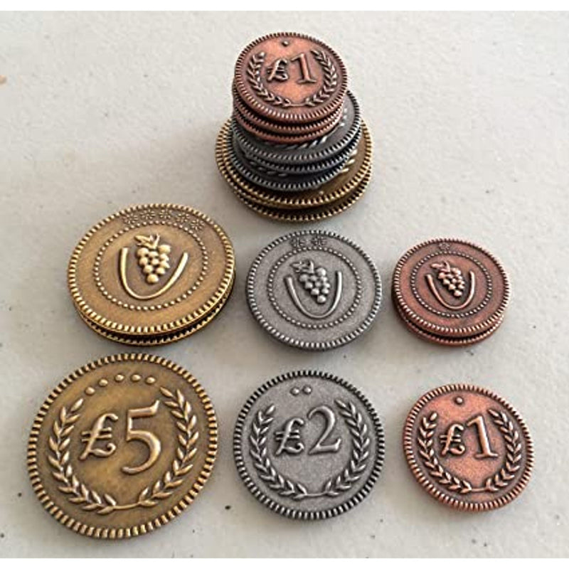 EX Display Metal Lira Coins: Viticulture