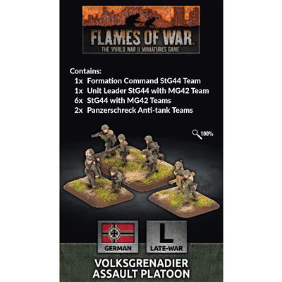 Flames Of War Volksgrenadier Assualt Platoon (41x Figs)