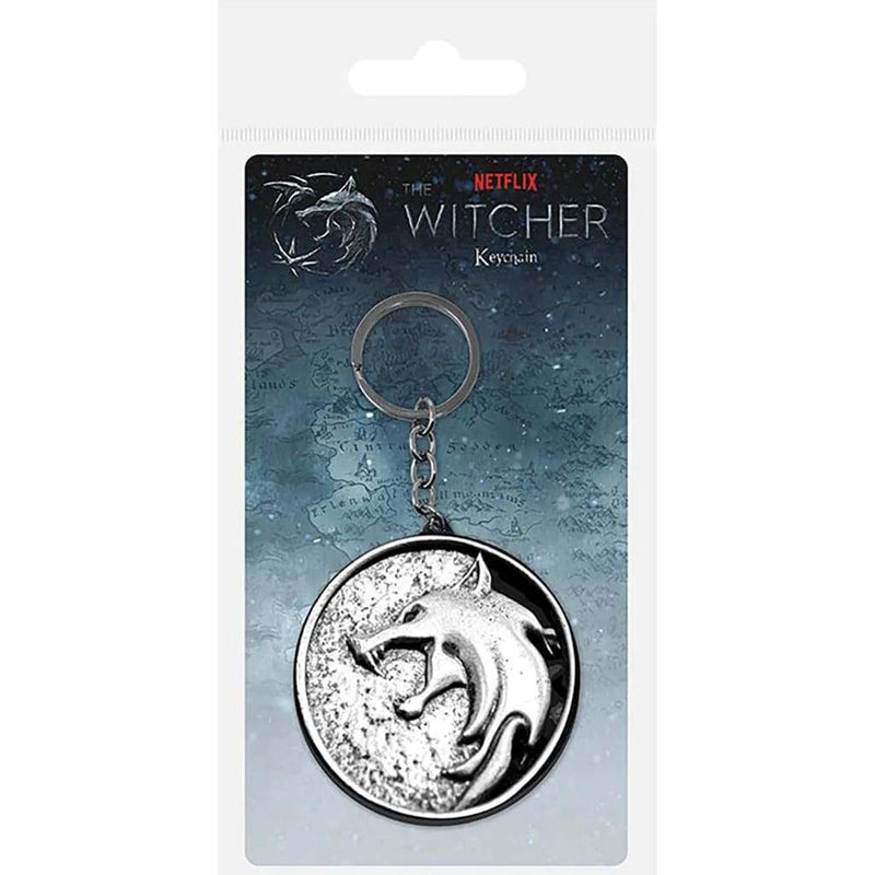 The Witcher The Wolf Metal Keychain