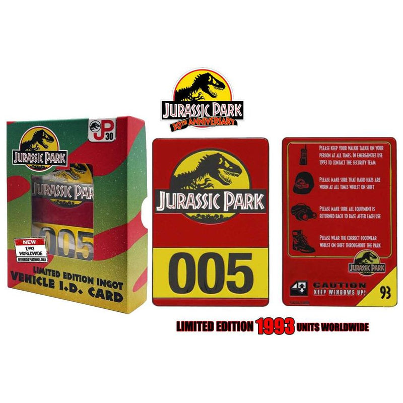 Jurassic Park 30Th Anniversary Limited Edition Ingot