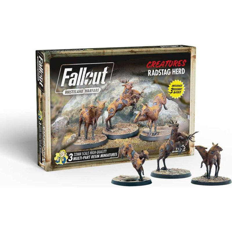 Fallout Wasteland Warfare Creatures Radstag Herd