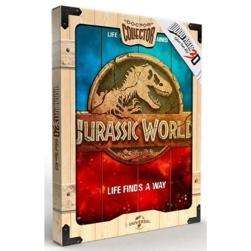 EX Display Jurassic World Logo Wooden Poster