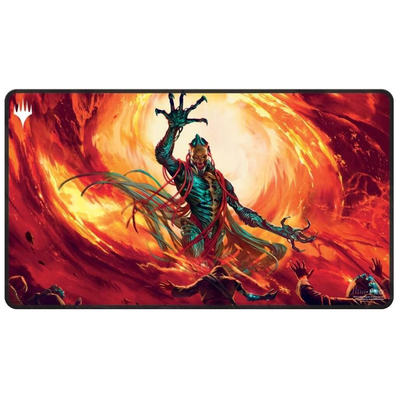 Brothers War Black Stitched Playmat For Magic: The Gathering