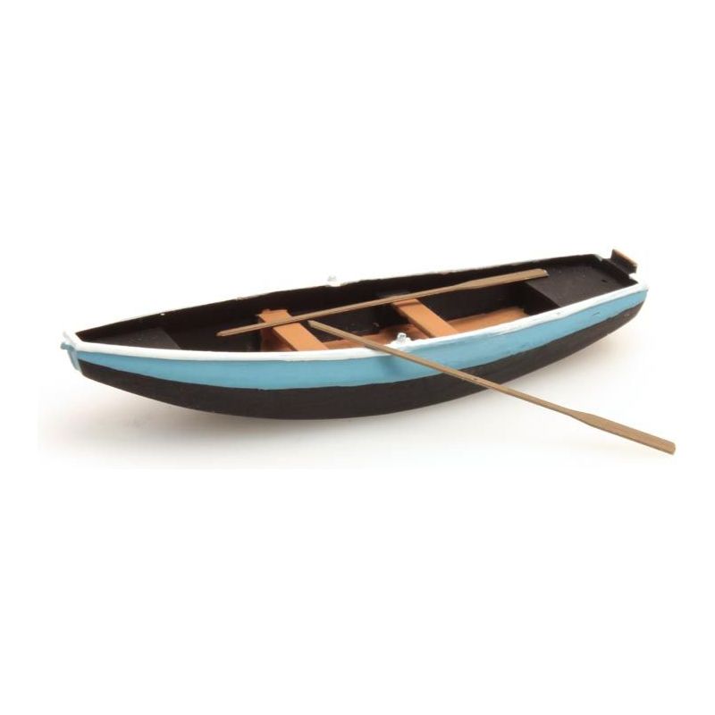 Rowboat Steel Blue Ready-Made Painted - 1:87