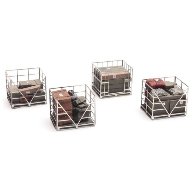 Metal Cage Pallets Ready-Made / Painted - H0 - 1:87