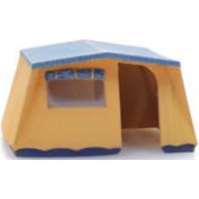 Canvas Bungalow Tent Ready Made Painted - 1:87