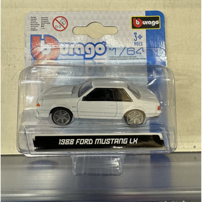 Ford Mustang LX 1988 White - 1:64