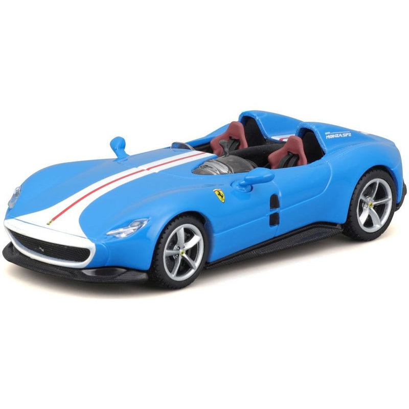 Ferrari Monza Sp2 Convertible Light Blue White Nose And Centre Stripe - 1:43
