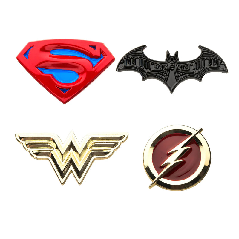 Justice League Logo 4 Pin Set