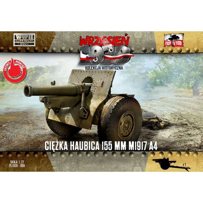 M1917 A4 Heavy Howitzer 155 MM - 1:72