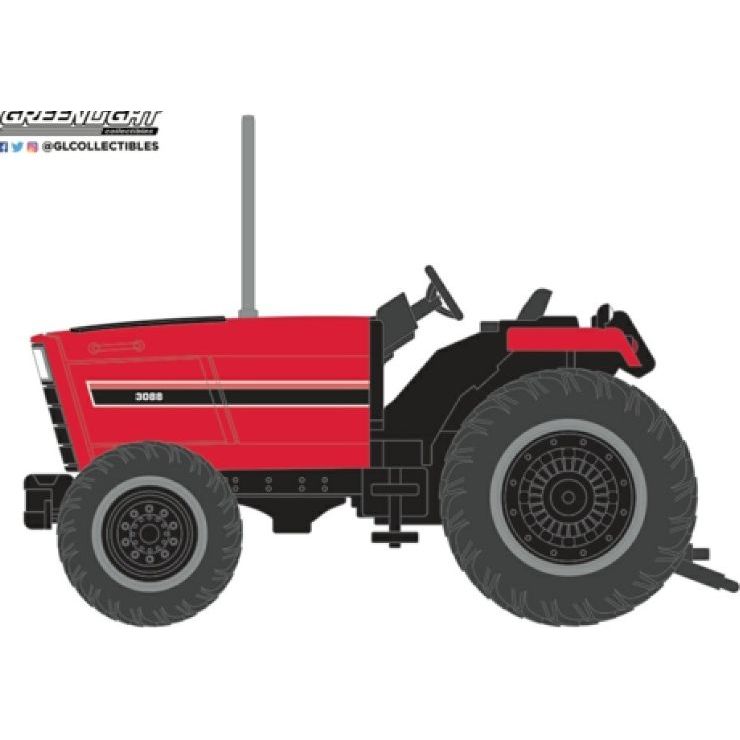 Row Crop Tractor 4 Wheel Drive 4Wd Red And Black 1981 - 1:64