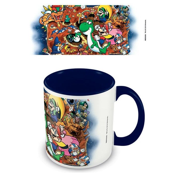 Super Mario: World Blue Coloured Mug