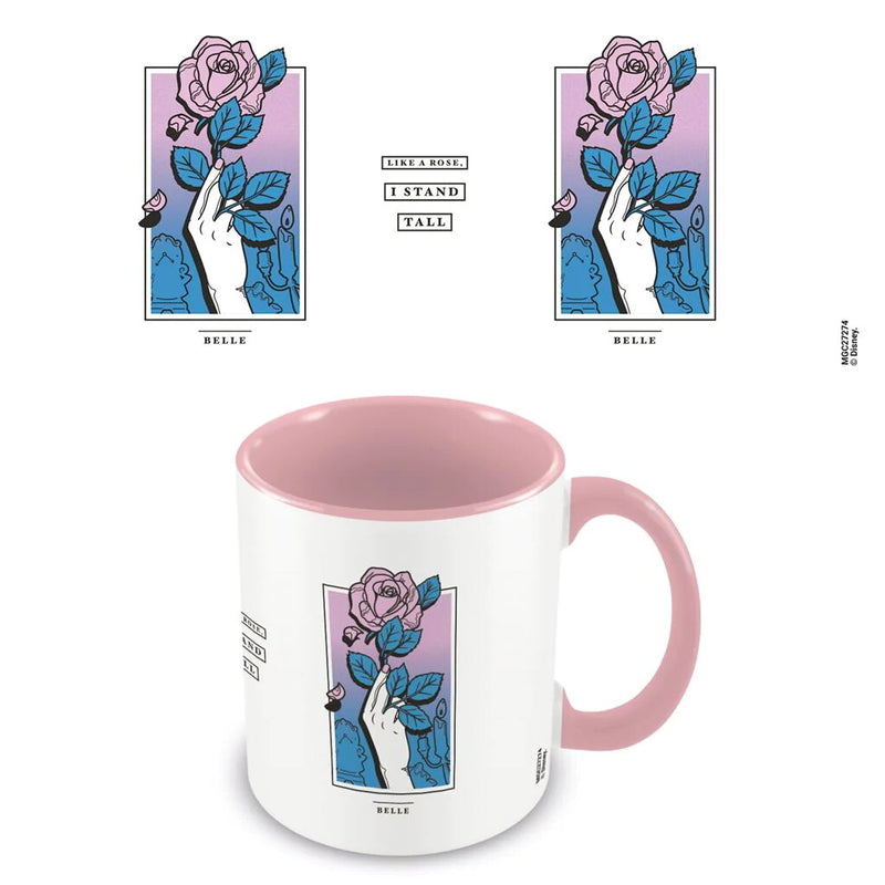 Disney: Disney Princess Belle Rose Pink Coloured Mug