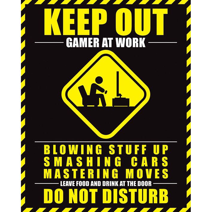 Gamer At Work 40 X 50 CM Mini Poster
