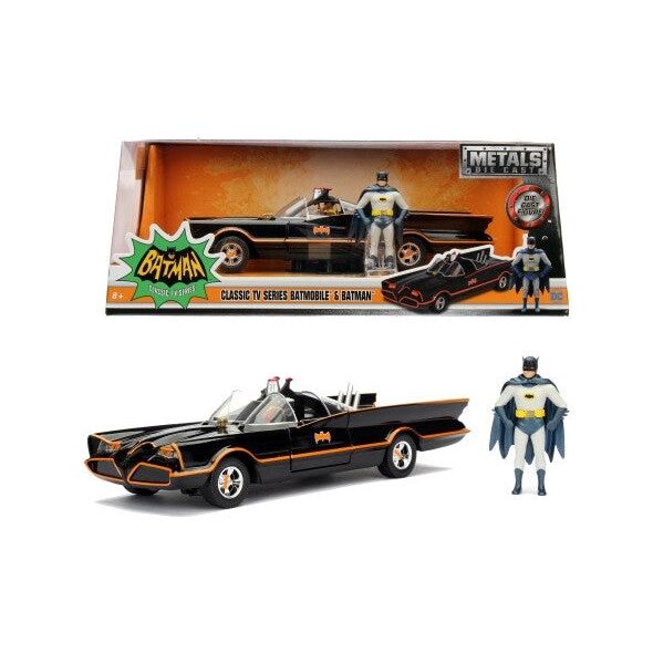DC Comics: Batman 1966 Classic Batmobile And Batman 1:24 Scale Set