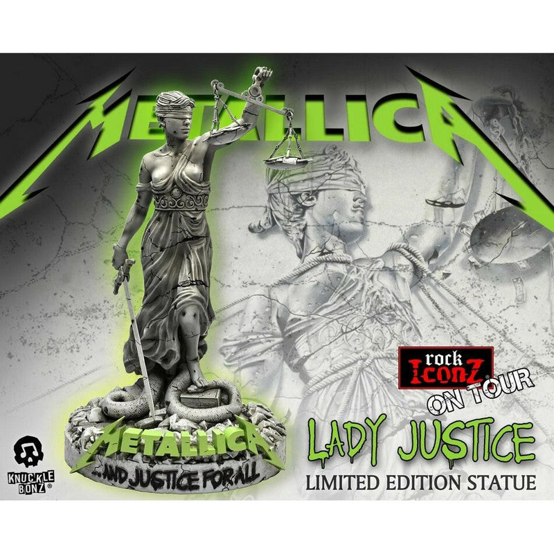 Rock Iconz On Tour: Metallica Lady Justice Statue