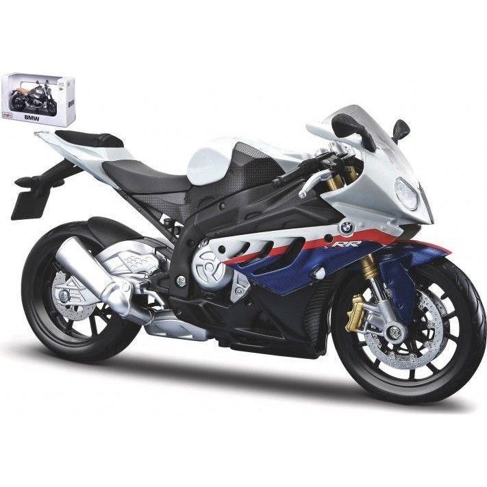 BMW S1000 RR White / Blue / Red - 1:12