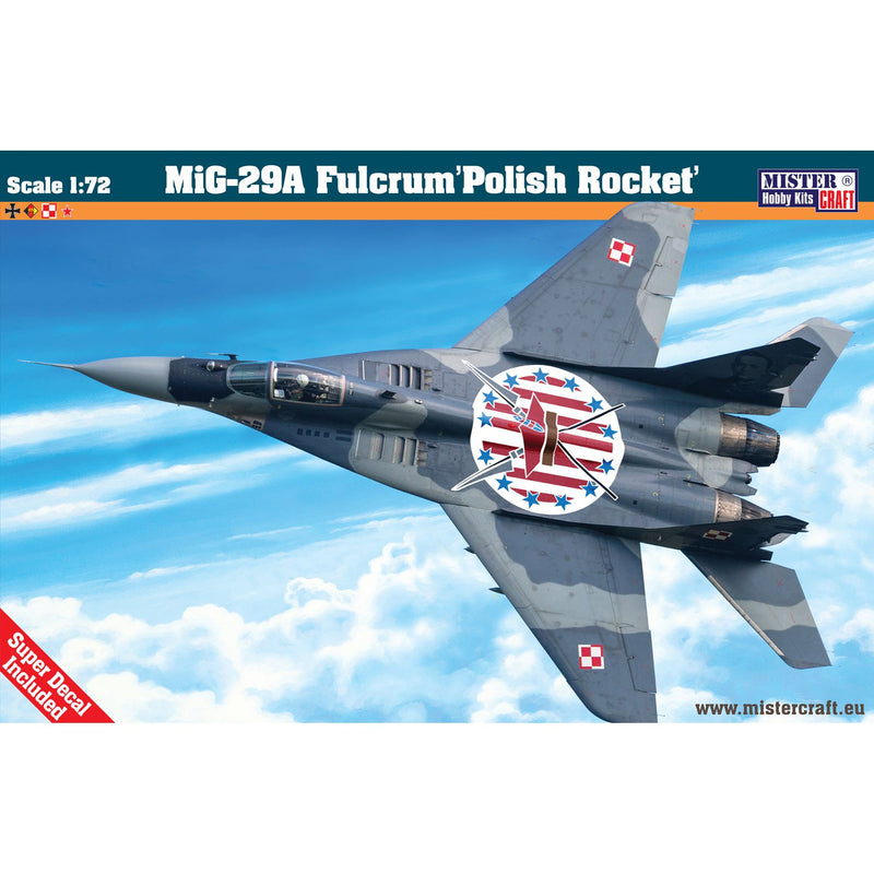 MIG-29A Fulcrum Polish Rocket - 1:72